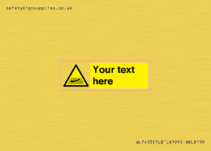 Custom Warning strong river flows